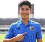 O jovem jogador com futuro brilhante, Miguelito (Foto: Reprodução/ Santos FC)