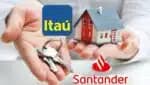 Saia do aluguel em condições oferecidas pelo Itaú e Santander (Foto: Reprodução/ Internet/ Montagem)