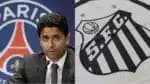 Nasser Al-Khelaifi, dono do PSG, faz negócio com o Santos (Fotos: Reprodução/ GettyImages/ Internet/ Montgem)