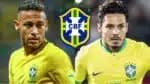 Neymar e Raphael Veiga foram escalados para a Seleção Brasileira por Fernando Diniz (Fotos: Reprodução/ CBF/ Montagem/ Internet)