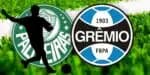 Logo do Palmeiras e Grêmio (Foto: Reprodução / Internet / Montagem AaronTuraTV)