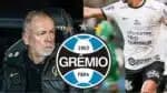Mano Menezes pode perder destaque do Coritnhians para o Grêmio em 2024 (Fotos: Reprodução/ Jhony Inacio/ Meu Timao/ Montagem)