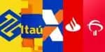 Logos dos principais bancos do Brasil (Imagem: Reprodução/Internet) 