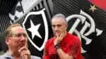 John Textor passa rasteira em Tite e CRF em contratação histórica ao Botafogo (Fotos: Reprodução/ Vítor Silva/ Marcelo Cortes/ Montagem)