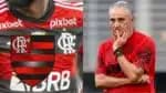 Tite deve ficar na mão co m possível saída de craque do Flamengo em 2024 (Fotos: Reprodução/ Gilvan de Souza/ Marcelo Cortes/ CRF)