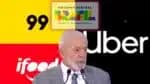 Governo Lula toma decisão sobre motoristas de app Uber, iFood e 99; entenda (Fotos: Reprodução/ Divulgação/ Gov.Br/ Montagem)