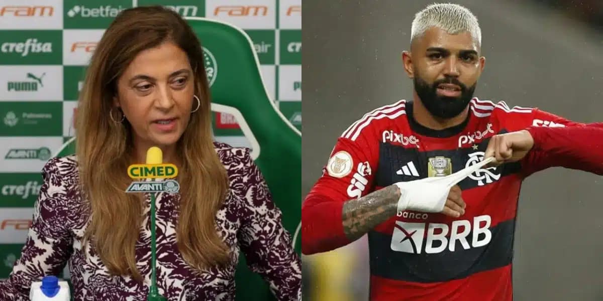 Leila Pereira quer que negociação do Palmeiras com Gabigol dê certo (Foto: Reprodução/Montagem AaronTuraTV)