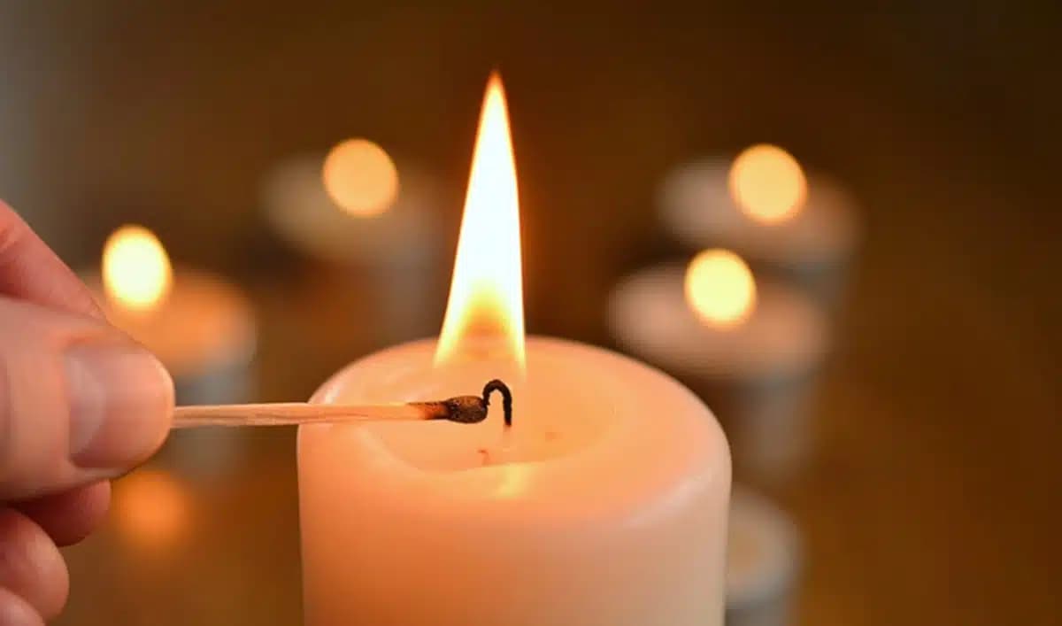 Deixa a vela branca queimar até o final durante o ritual que atrai dinheiro (Foto: Reprodução/ Internet)