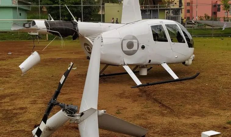 Helicóptero da Globo tem pane e faz pouso forçado em BH