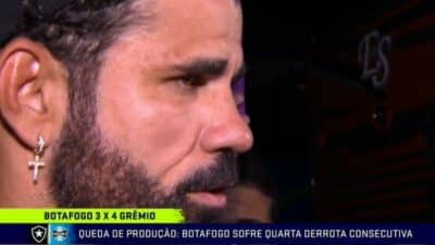 Culpado? Diego Costa solta o verbo sobre Lúcio Flávio após mais uma derrota do Botafogo