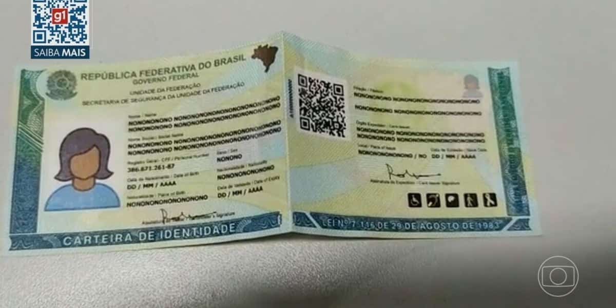 Nova carteira de identificação (Foto: Reprodução/Globo)