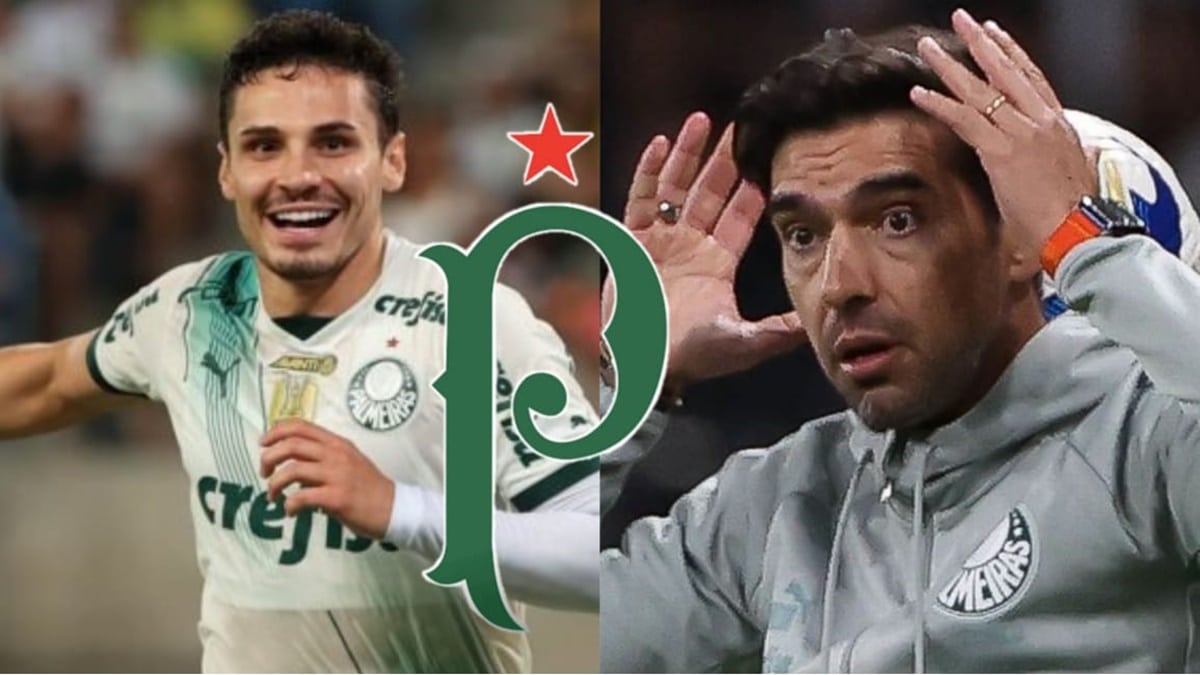 Abel assustado: Veiga recebe nova oferta milionária para deixar Palmeiras (Fotos: Reprodução/ Cesar Greco/ SE Palmeiras/ Montagem)