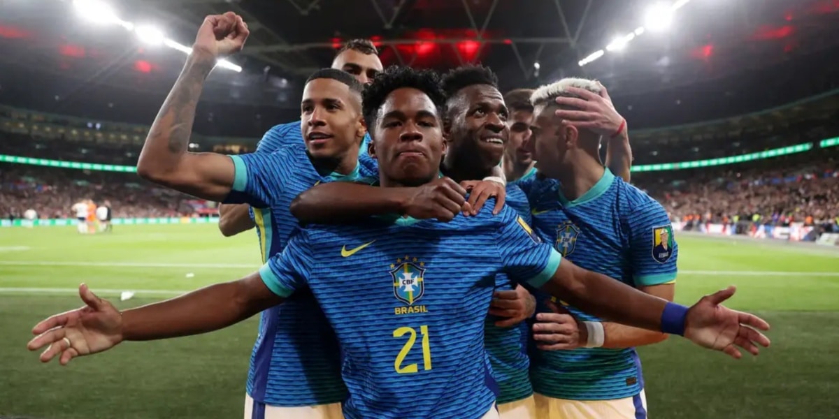 Seleção Brasileira vence a Inglaterra com gol de Endrick (Imagem Reprodução Agência Brasil)