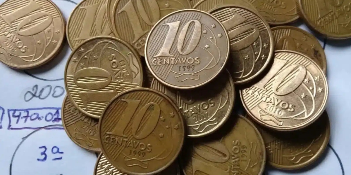 Moedas de R$0,10 podem valer uma fortuna para os brasileiros (Imagem Reprodução portal Pensa Concurso)