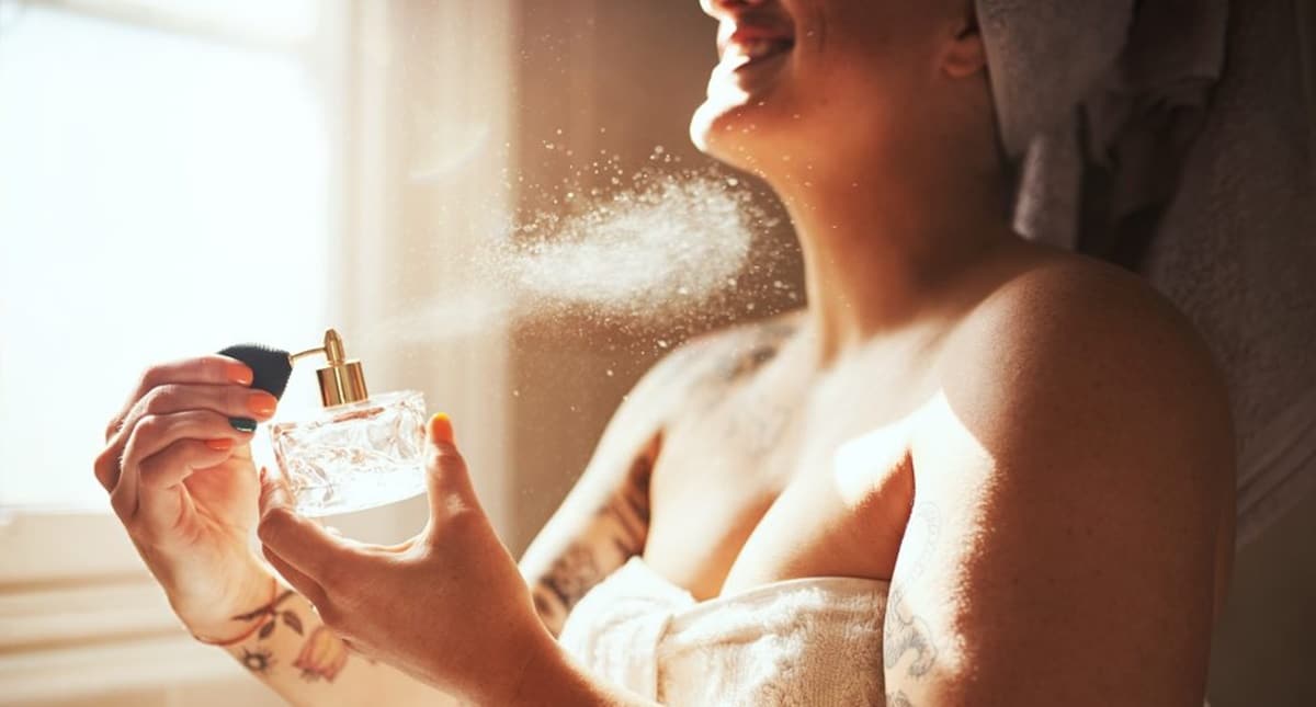 Usar perfume caseiro após o banho dá mais tempo de fixação na pele (Foto: Reprodução/ Internet)