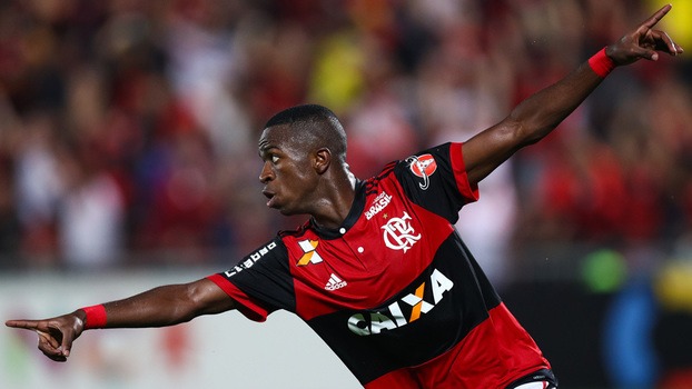 Vinícius Júnior quando ainda jogava pelo Flamengo (Foto: Getty Images)