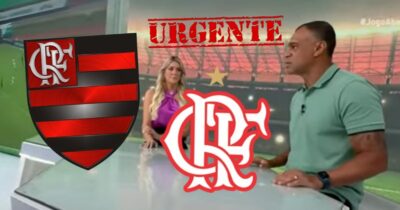 “Olhe lá”; Denílson e Renata Fan PARALISAM Jogo Aberto com RETORNO de craque ao Flamengo: “A notícia é boa”